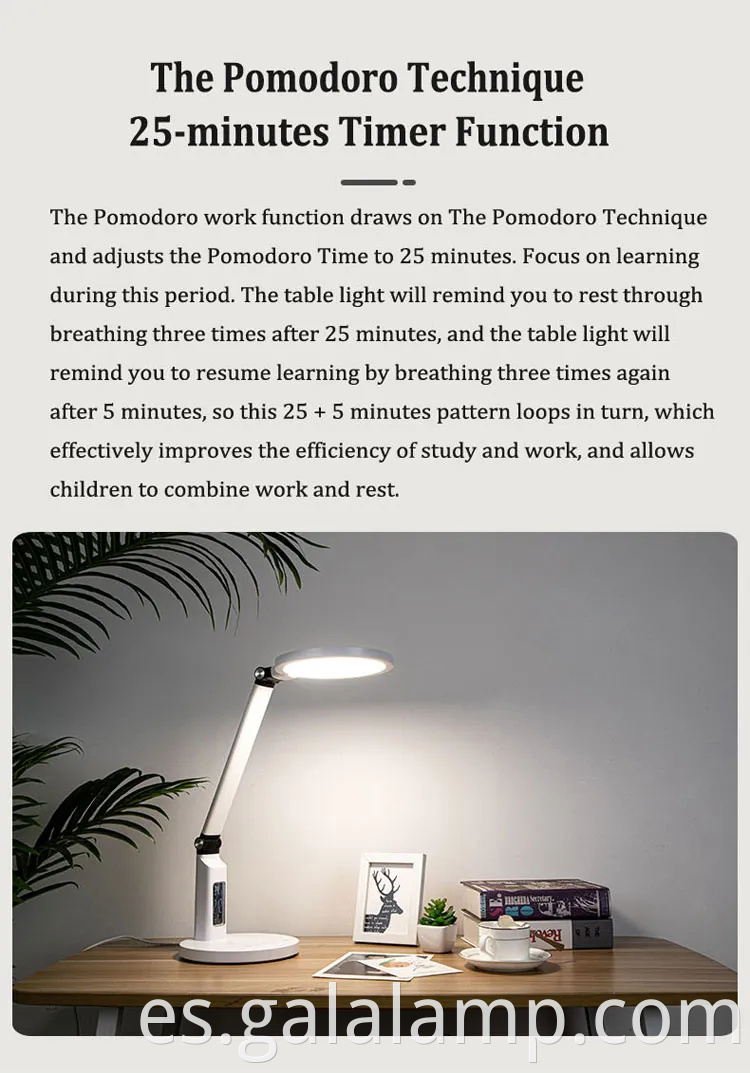 Lámpara táctil de bloqueo de luz azul brillante para niños 'habitaciones